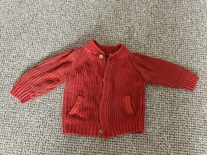 Next Baby Jungen Alter 12-18 Monate rote Strickjacke Cardigan - Bild 1 von 4