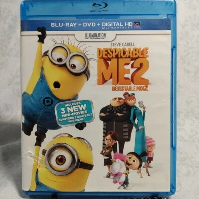 Despicable Me 2 (Blu-ray/DVD, 2013, 2-Disc Set) DVD Scratched SWB Combined Shipp - Image 1 of 2