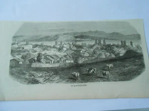 Radierung 1853 - Gesamtansicht von Galatz - Bild 1 von 1
