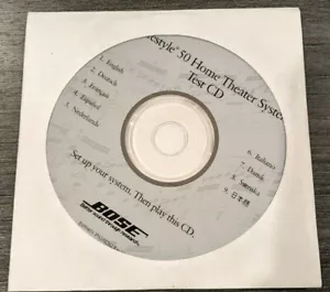 Bose Lifestyle 50 System Test CD Multiple Languages Set Up Speaker Testing - Picture 1 of 2
