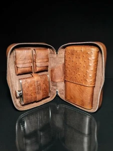 Brizard and Co Ostrich Antique Saddle Traveler NIB - Picture 1 of 3
