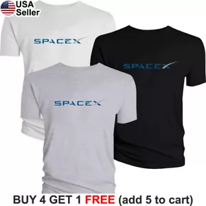 SpaceX T-Shirt Space X Logo Elon Musk Exploration Aerospace NASA Tesla BSX01 - Picture 1 of 19