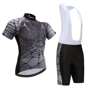 Kit de ropa de ciclismo para hombre manga corta bicicleta jersey y (Bib) juego de pantalones cortos S-5XL - Imagen 1 de 4