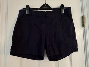 J Crew Damen Chino marineblau eingebrochen Shorts - 4,5" Schrittlänge - Größe 8 - Bild 1 von 3