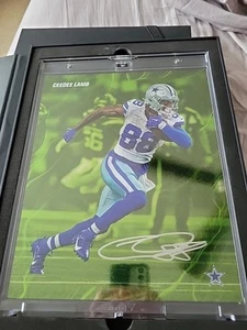 2024 Fanatics Emanate Cee Dee Lamb Auto Encased 8x10 Photo Cowboys /99 - Picture 1 of 6