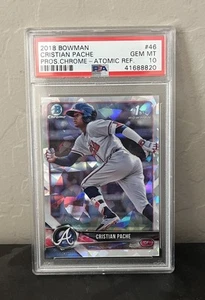 2018 Bowman Chrome Atomic Refractors #BCP46 Cristian Pache PSA 10 - Picture 1 of 2