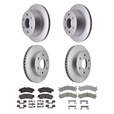 For Chevy Silverado 1500 HD 01-05 Brake Kit Silver Front & Rear Brake Kit w - Image 1 of 4