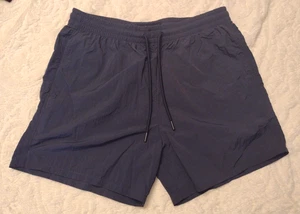 Abercrombie & Fitch Costume da Bagno Relaxed Fit Pantaloncini Nylon Blu Uomo Large, KT - Foto 1 di 7