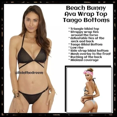 Top triangular envolvente Beach Bunny Ava con fondo de tango $270 Foto 1 de 4