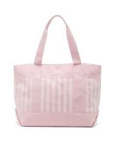 Victoria's Secret Pink & White Striped Large Pocket Tote Shoulder Bag NWT - Picture 1 of 7