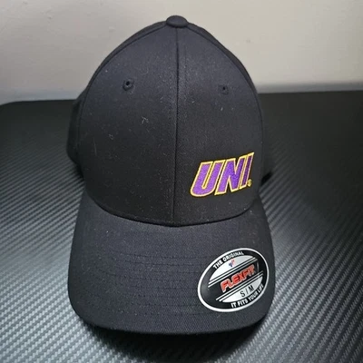 北爱荷华大学黑色UNI刺绣S/M贴合弧形比尔帽 — 第 1/4 张图片