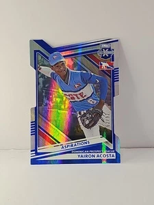 2022 Panini Elite Extra Edition Yairon Acosta Aspirations Die-Cut #D/92 - Bild 1 von 2
