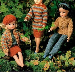 Knitting pattern copy 1097. Dolls clothes outfit for Barbie Sindy etc - Picture 1 of 1