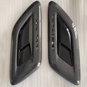 For Range Rover Sport 2014-2023 Front Hood Vent Trims Cover Carbon Fiber Pattern - Foto 1 di 4