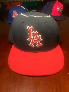 Los Angeles Angels Vintage Cooperstown Roman Cap Fitted Hat 7 5/8 - Picture 1 of 9