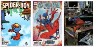 SPIDER-BOY #1 D Spider-Man #7 2nd Print & 1:25 Ramos VIRGIN Variant Set LOT 2023 - Picture 1 of 4