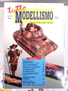 TUTTO MODELLISMO n° 32 - RIVISTA DI MODELLISMO STATICO - agosto 1996 - Foto 1 di 1
