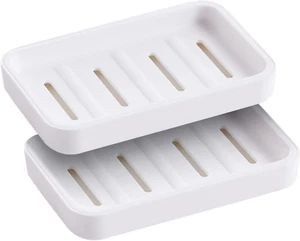 Soap Dish 2pcs Plastic Soap Holder For Bathroom And Camping Gym Travel Soap Save - Picture 1 of 6