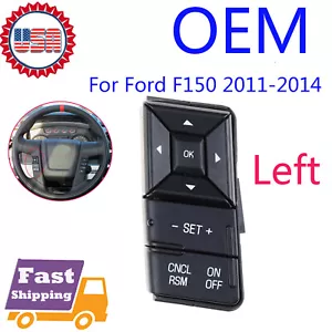 OEM Steering Wheel Cruise Switch Button For Ford F150 2011-2014 BL3T-9E740-ACW - Picture 1 of 5