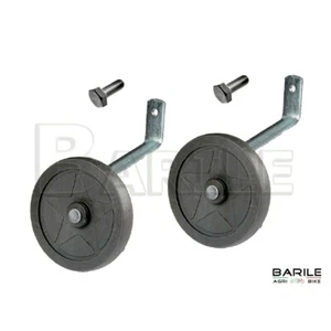Coppia Stabilizzatori Rotelle BICI 12" - 1 FORO Filettato M8 + VITI - Imagen 1 de 3