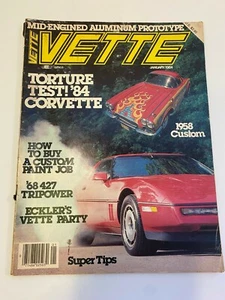 Vette Magazine Vintage January 1984 Torture Test '84 Corvette 1958 Custom  - Picture 1 of 2