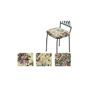 6 coprisedia con aletta gobelin jacquard fiori ALBA classico - Foto 1 di 15