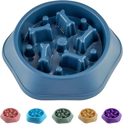 CAISHOW Slow Feeder Dog Bowl anti Gulping Healthy Eating Interactive Bloat Stop - Image 1 of 4