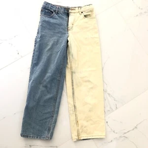 Urban Pipeline Up Juniors Girls Jeans size 12R Blue White Color Block Denim  - Picture 1 of 12