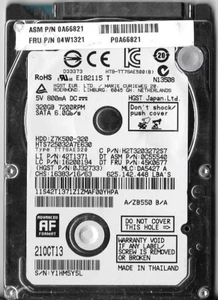 HGST HTS725032A7E630 320GB Sata Hard Drive P/N: 0J32733 MLC: DA5427 - Picture 1 of 2