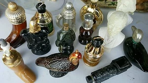VINTAGE LOT of Avon Cologne Bottles Eagle, Quail, Boot, Horn, Train, more... - Picture 1 of 2