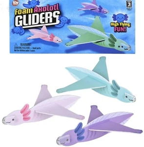HAPPY DEALS ~ Axolotl Toy Gliders - 24 PC - 7 Inches - Individually Packaged - Picture 1 of 1