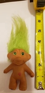 Mini Green Hair Troll, Nude - Picture 1 of 4