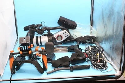 Canon XL2 Mini DV Camcorder With Shoulder Rest Cables Tested Working Podcast - Image 1 of 4