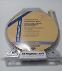 Monster SuperFlat Mini 50' Speaker Cable & 24k Gold Connectors Navajo White