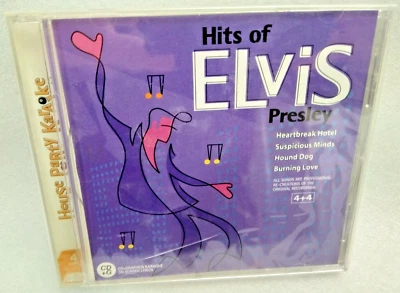 CD House Party Karaoke - Hits of Elvis Presley (2003, Compass Productions) NUEVO Foto 1 de 4