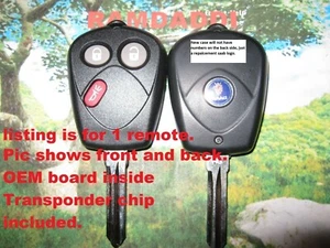 OEM Remote Board 05/09 SAAB 9-7x Key Fob SFU1008552 Complete PK3 Transmitter - Picture 1 of 3