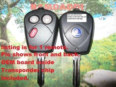 OEM Remote Board 05/09 SAAB 9-7x Key Fob SFU1008552 Complete PK3 Transmitter - Image 1 of 3