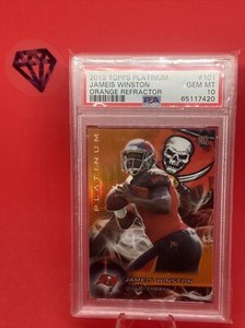 2015 TOPPS PLATINUM ORANGE REFRACTOR #101 JAMEIS WINSTON RC PSA 10 F3501851-719