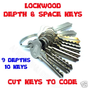 Depth & Space Key Set (10 Keys) for Lockwood LW4, C4 Depths 0-9 - Picture 1 of 4