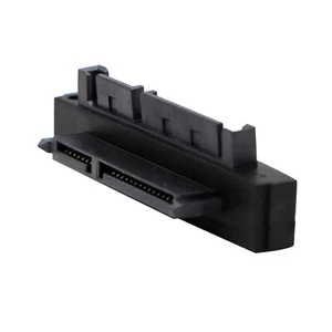 90 Degree SATA 22Pin 7+15 Male To SATA 22Pin Female Connector SATA Adapter Cable - Picture 1 of 6