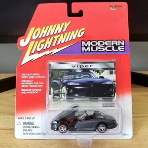 Johnny Lightning 2000 Dodge Viper RT/10 Modern Muscle Diecast 1:64 dunkelgrau - Bild 1 von 8