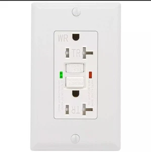 GFCI Outlet 20 Amp,UL Listed,Tamper Resistant,Weather Resistant Receptacle - Picture 1 of 4
