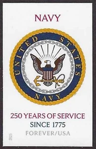 USA Sc. 6011a (F) U.S. Navy 2025 MNH single ***NO DIE CUTS*** - Picture 1 of 1