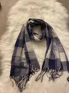 Zara Kids Boys Stylish Scarf Blue /white Soft - Picture 1 of 6