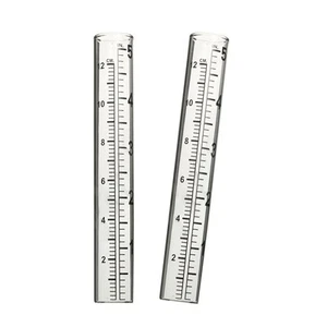 5" Capacity Rain Gauge Glass Replacement Tube for Yard Garden Outdoor, Clear - Picture 1 of 5