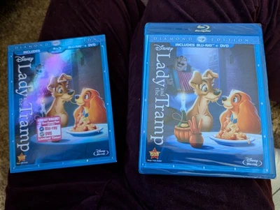 Disney’s Lady And The Tramp Diamond (Blu-ray & DVD Slipcover) NEW SEALED Foto 1 de 3