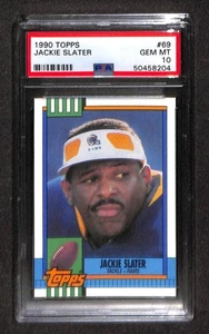 1990 Topps #69 JACKIE SLATER RAMS PSA 10 GEM-MT 50458204 - Picture 1 of 2