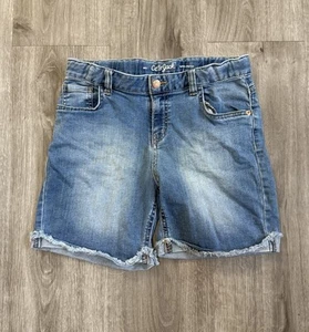 Girl’s Cat & Jack Midi Super Stretch Jean Shorts Size XL - Picture 1 of 6