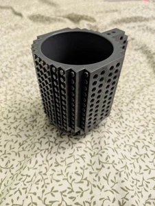 Lego Build On Brick Coffee Mug 12oz Make Your Own Lego Mugs. Mug Only Gray - Picture 1 of 4