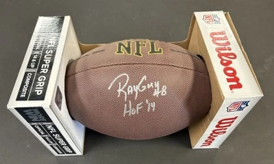 Salón de la Fama del Fútbol Americano 2014 firmado por Ray Guy certificado de autenticidad Raiders Foto 1 de 2